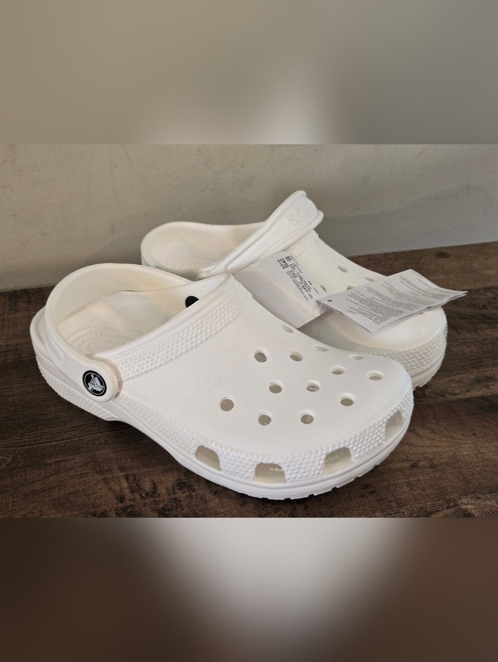 CROCS White Classic Clog Junior Size 3 White Crocs